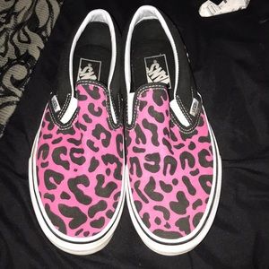 Pink cheetah Vans